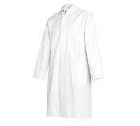 BP 1626-130-21-56n - Abrigo de manga larga para hombre, cuello alto, 205,00 g/m², algodón puro, blanco, 56n