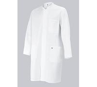 BP 1654-400-21 Med & Care - Abrigo unisex (poliéster y algodón, talla L), color blanco