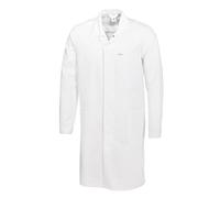 BP 1673-500-21-2XLl - Abrigo unisex, manga 1/1 con abertura ajustable en el puño, mezcla de tela de 210,00 g/m², color blanco, 2XLL