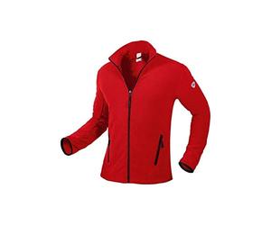 BP 1694-641-81-S - Chaqueta de forro polar para hombre, con sistema de cuello alto y brazos, 275,00 g/m², 100% poliéster, color rojo, talla S