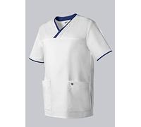 BP 1701-485-2110 - Casaca para él y ella, ajuste normal, 50% algodón/50% poliéster, blanco/azul nocturno, talla 3XLn