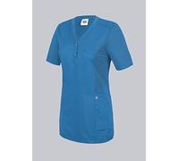 BP 1738-435-116 - Túnica para mujer (manga corta, insertos piqué y brazo Lift-System, 180,00 g/m2, mezcla de tela, talla L), color azul