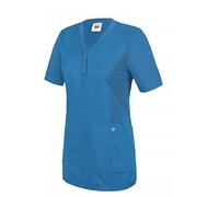 BP 1738-435-116/XL, Túnica casual para mujer, manga 1/2, inserciones de piqué y sistema de levantamiento de brazos 180,00 g/m², mezcla de tejidos, color azul celeste, talla XL