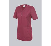 BP 1738-435-182-S - Túnica Comfort para mujer, manga 1/2, insertos de piqué y sistema de elevación de brazos, mezcla de tejidos de 180,00 g/m², color mora, S