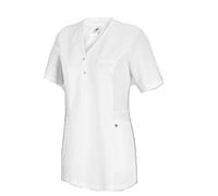 BP 1738-435-21-3XL - Túnica cómoda para mujer (manga 1/2, insertos de piqué y sistema de elevación de brazos, 180,00 g/m², mezcla de tejidos), color blanco, 3XL
