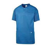 BP 1739-435-116-M - Túnica unisex Comfort, manga 1/2, insertos de piqué y sistema de elevación de brazos, mezcla de tejidos de 180,00 g/m², azul, M
