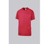 BP 1739-435-188-M - Túnica informal unisex, manga 1/2, insertos de piqué y sistema de elevación de brazos, 180,00 g/m², mezcla de tejidos, coral, talla M