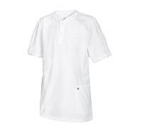 BP 1739-435-21-3XL - Túnica unisex de manga corta, insertos de piqué y sistema de elevación de brazos, 180,00 g/m2, mezcla de tela, color blanco, 3XL