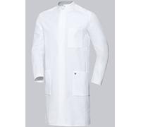BP 1751-130-0021 Med & Care - Bata de médico para hombre (algodón, 46 L), color blanco