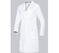 BP 1752-130-0021-32n - Bata médica para Mujer, Manga Larga, Sistema de Levantamiento de Brazos, 205,00 g/m², algodón Puro, Blanco, 32N