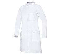 BP 1752-130-0021 Med & Care - Bata de médico para mujer (algodón, talla 34n), color blanco