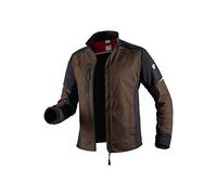 BP 1992-570-48-44/46n - Chaqueta de trabajo funcional para hombre, cuello alto y cremallera frontal, 270,00 g/m², mezcla de tejidos, color marrón/negro, 44/46n