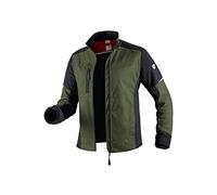 BP 1992-570-73 - Chaqueta de trabajo híbrida - Cuello alto forrado - Mangas ergonómicas - Poliéster puro - Corte regular - Talla: 56/58n - Color: verde oliva/negro