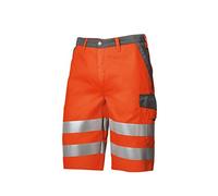 BP 2014-845-8553-58n Pantalones cortos con respaldo elástico, mezcla de tela de 270,00 g/m², color naranja guerrero/gris oscuro, 58n
