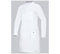 BP 1752-130-0021-36n Bata médica para mujer, manga larga, sistema de elevación de brazos, 205,00 g/m², algodón puro, blanco, 36
