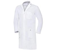 BP Bata médica para Hombre 1753-130-0021-58n, Manga Larga, Sistema de elevación de Brazos, 205,00 g/m², algodón Puro, Color Blanco, 58N