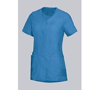 BP Med Tunics 1764-241-0116 - Túnica para mujer (manga media y cuello en V, 49% algodón, 48% poliéster, 3% elastolefina, talla XL), color azul
