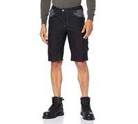 BP Workwear 1792-555-32 - Pantalones cortos (parte trasera elástica, corte ergonómico, 65% poliéster, 35% algodón, ajuste regular, talla: 46n, color: negro/gris oscuro)