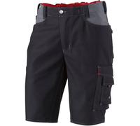 BP Workwear 1792-555-32 - Pantalones cortos (parte trasera elástica, corte ergonómico, 65% poliéster, 35% algodón, ajuste regular, talla: 60n, color: negro/gris oscuro)