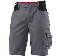 BP Workwear 1792-555-53 - Pantalones cortos (parte trasera elástica, corte ergonómico, 65% poliéster, 35% algodón, ajuste normal, talla: 56n, color: gris oscuro/negro)