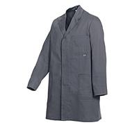 BP Workwear Basic 1310-150-53 - Bata de trabajo (botones ocultos, algodón puro, corte normal, talla: 60/62), color gris oscuro