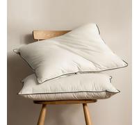 BPC Almohadas de Plumas y Plumón de Ganso 60x60 cm Pack de 2, 3 Cámaras