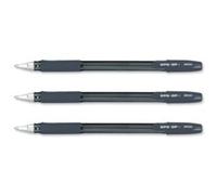 BPS piloto - GP Grip Bolígrafos 1,2 mm Tip (paquete de 12) - Negro