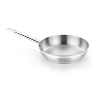 BRA A121612 Profesional Sartén, 24 cm, Acero Inoxidable, 18/10, Triple Fondo difusor sin Antiadherente, Full Induction, Mango ergonómico, Plateado