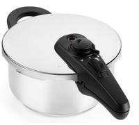 Bra A185902 - Olla Express con Mango Ergonómico de 6 Litros Acero Inoxidable
