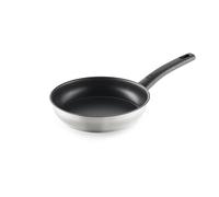BRA Antistick Inox | Sartén 18 cm, aluminio forjado reciclado con antiadherente tricapa de titanio y efecto piedra MetalTec, apta para todo tipo de cocinas, incluida inducción