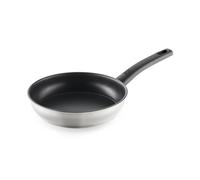 BRA Antistick Inox - Sartén Individual, De 18 a 28 cm - Antiadherente Tricapa + Acero Inoxidable 18/10, Libres de PFOA - Apto para Inducción y Horno - Superficie Ultraresistente