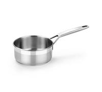 BRA COOKWARE Sartén baja profesional 7 pulgadas, 1.4 cuartos de galón, cacerola de acero inoxidable, compatible con estufas y inducción, sin PFOA, sin antiadherente