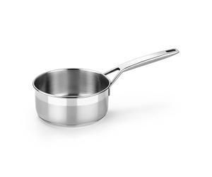BRA COOKWARE Sartén baja profesional 7 pulgadas, 1.4 cuartos de galón, cacerola de acero inoxidable, compatible con estufas y inducción, sin PFOA, sin antiadherente