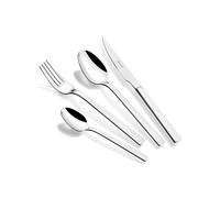 Bra - Cubertería Toscana Juego de 113 Piezas, Para 12 Comensales, Acero Inoxidable, Apta Lavavajillas, Acabado Pulido Brillante