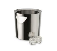Bra - Cubo de Champán Bella, 7 Litros, Pared Doble, Mantiene Frío, Acero Inoxidable Pulido Brillante, Profesional