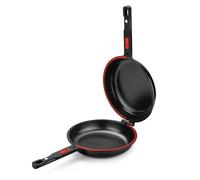 BRA Dupla Premiere | Sartén Doble para Tortilla de Patatas, 26 cm de Diámetro, Aluminio Fundido, Triple Capa Antiadherente, 100% sin PFOA, Para todo Tipo de Cocinas