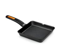 Bra Efficent Plus Negro (BRA431322) - Sartén Grill 22cm Liso, Para Inducción, Gas, Vitro, Eléctrica y Horno