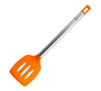BRA Efficient | Espátula de Cocina, Acero INOX, Nailon y Silicona, Naranja, 36.5 cm