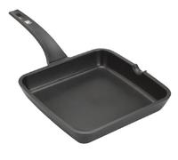 BRA Efficient | Grill asador liso, 22 cm, aluminio fundido con antiadherente, apta para inducción, libre de PFOA