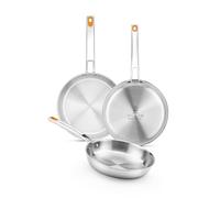 BRA Efficient Inox | Set de sartenes tricapa 20-24 - 26 cm