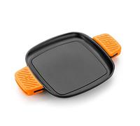 BRA Efficient Iron | Parrilla Cuadrada 24 cm, Fabricada en Hierro Fundido Esmaltado, Apta para su Uso en Horno y Todo Tipo de Cocinas, Incluída Inducción, Apta para el Lavavajillas