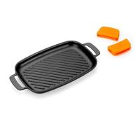 BRA Efficient Iron | Parrilla Rectangular Con Rayas, 33 cm
