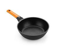 BRA Efficient Orange | Sartén Honda 20 cm, Aluminio Fundido con Antiadherente Platinum Plus, honda, Apta para Todo Tipo de cocinas incluida inducción, Libre de PFOA