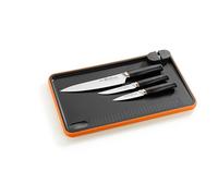 Pack 3 Cuchillos Bra Efficient A198021 con tabla para cortar