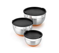 BRA Efficient | Set de 3 boles de acero inoxidable (12-16-20 cm) y silicona