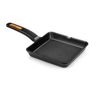 Bra Sartén cuadrada Isogona A431328 Efficient Plus – aluminio fundido con rayas, 28 cm, negro