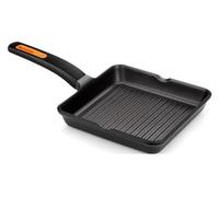 Bra Parrilla cuadrada isogona A431422 Efficient Plus – aluminio fundido, 22 cm, negro