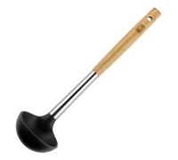 BRA Market - Cazo / Cucharón de Cocina en Acero Inoxidable, Silicona y Madera