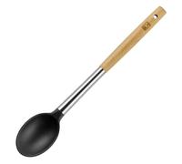 BRA Market - Cuchara de Cocina en Acero Inoxidable, Silicona y Madera de Haya