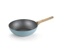 BRA Nordik | Wok 28 cm, aluminio forjado con antiadherente, apto para todo tipo de cocinas incluida inducción